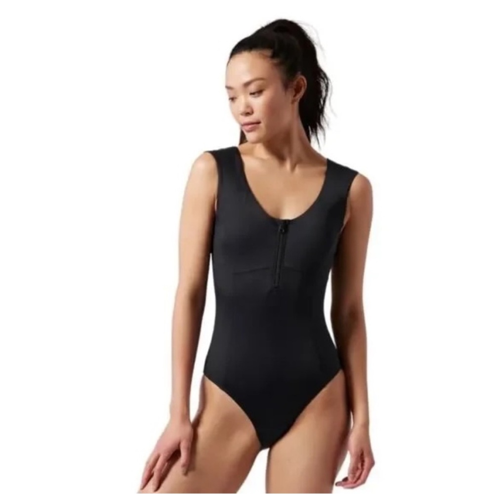 Athleta Deep Sea One Piece Black Women's Swimwear